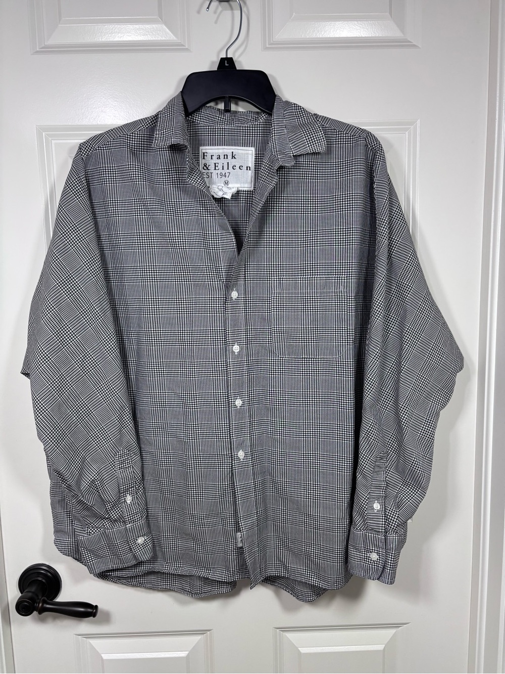 Frank & Eileen Oona Continuous Sleeve Button Up Shirt Women’s M Plaid